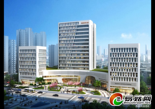 香菇大楼透视图