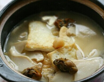 白灵菇豆腐汤