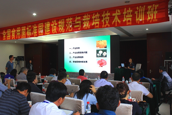 国家Manbetx体育手机版推荐A9版本产业技术体系首席专家张金霞在讲课