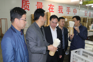 甘肃省科技厅副厅长傅小峰一行前往天水众兴基地调研