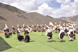 走进西藏当雄县2019年虫草文化旅游节 一边采挖虫草 一边品味民俗 ()