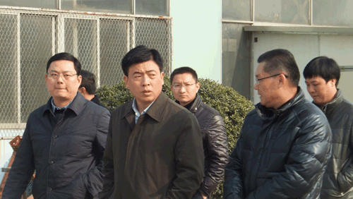 刘兵董事长、韩利总经理陪同羊维达区长一行参观爱菲尔 ManBetX体育